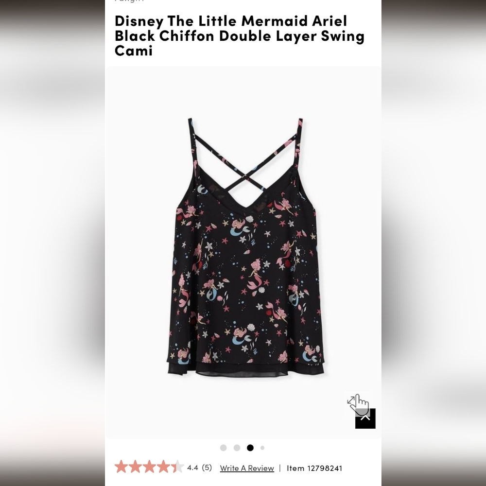 NWOT Torrid Little Mermaid cami